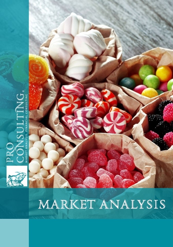 Market research report on sugary and mealy confectionery products in Ukraine.  2014